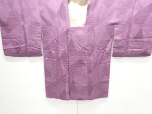 切りばめに重ね亀甲模様織り出し道行コート